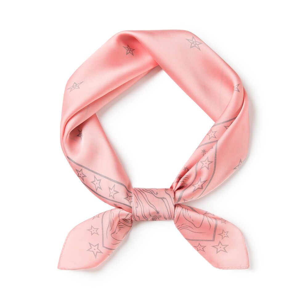 1244 Geometric Print Scarf, Western Cowboy Style, Versatile Headwear